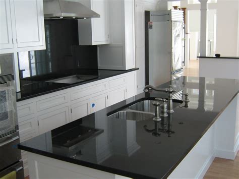 Absolute Black Granite Countertops With White Cabinets Countertops Ideas