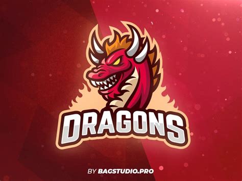 Red Dragon Esport Logo Template Logo Templates Logos