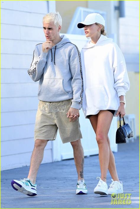justin bieber holds hands with wife hailey as they head to lunch photo 1276049 photo gallery