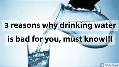 3 Reasons Why Drinking Water Is Bad For You Must Know Youtube