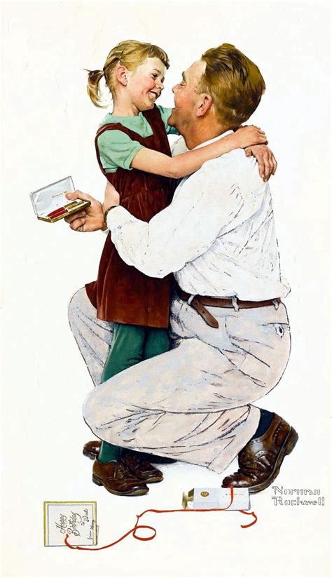Birthday Present For Father From Daughter Norman Rockwell Etsy