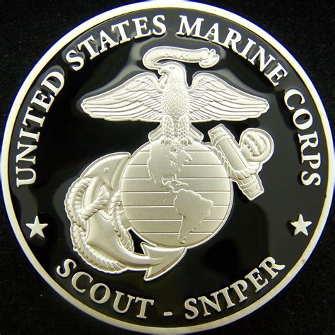 United States Marine Corps Usmc Scout Sniper 8541 0317 Challenge Coin