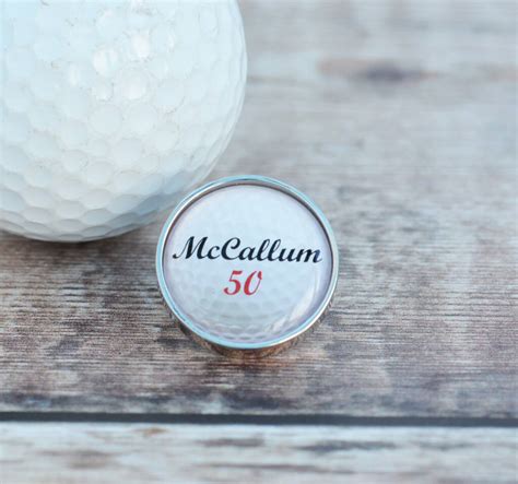 Personalised 50th Birthday Golf Lapel Pin Badge By Me And My Sport