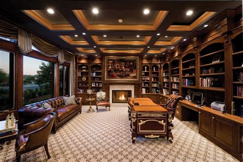 Home Office Traditional Home Offices Home Library Design