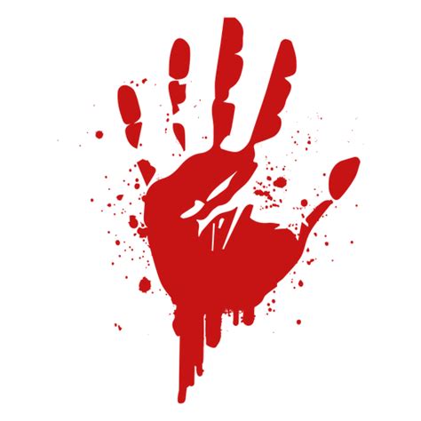 Finger Palm Print Blood Silhouette Png And Svg Design For T Shirts