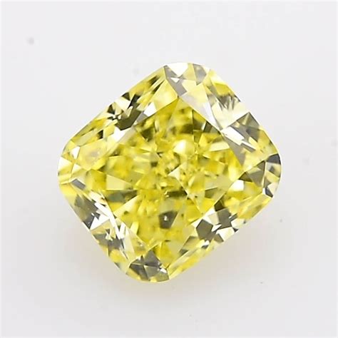 117 Carat Fancy Intense Yellow Diamond Cushion Shape Si1 Clarity