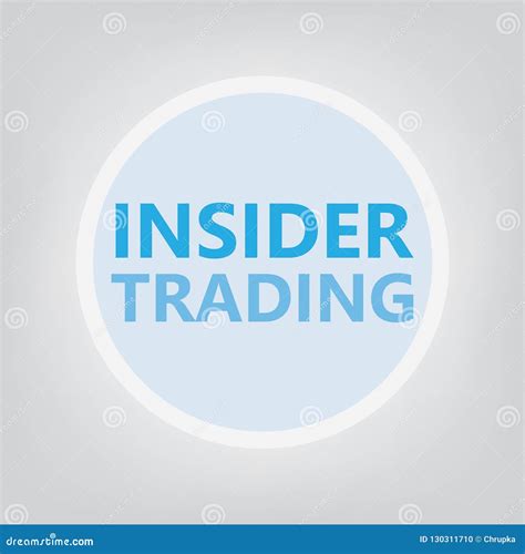 Insider Trading Concept Stock Vector Illustration Of Word 130311710