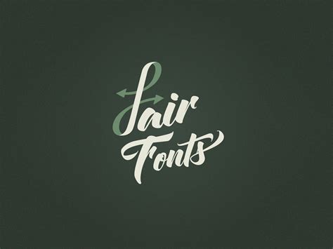 Fair Fonts By Brad Almond For Fontspring On Dribbble