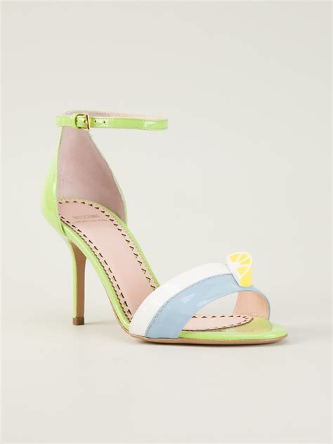 Moschino Cheap And Chic Strappy Sandal In Multicolor Green Lyst