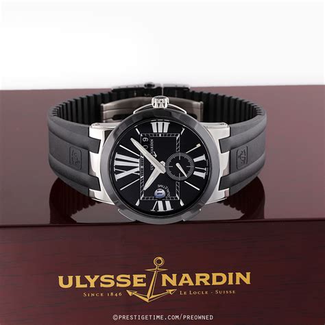 pre owned ulysse nardin executive dual time 43mm 243 00 3 42
