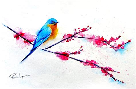 Bird Watercolor Painting Bird Art Print Bird Artwork Bird Etsy