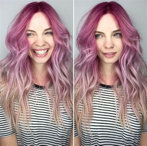 Jesse james has naturally light brown hair, so it's lighter than mine. 20 Trendy Pink Ombre /Balayage Hairstyles You Should Not ...