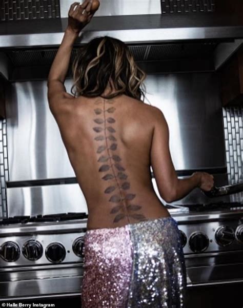 Halle Berry Finally Reveals That Back Tattoo Is Fake