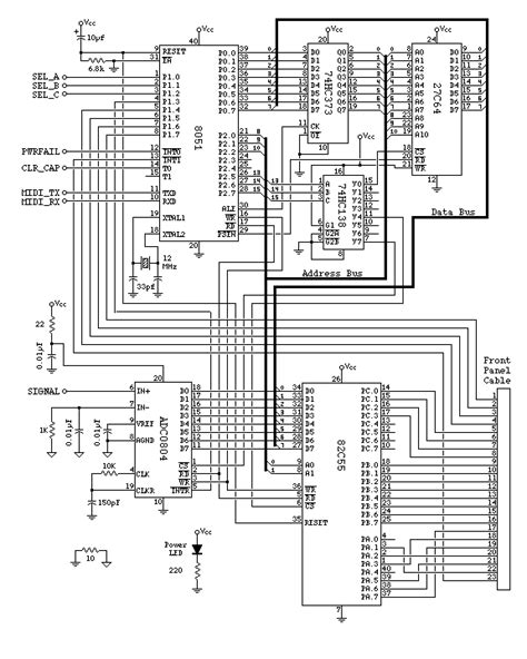Midi Drum Machine Schematic Main Cpu Section Under Repository Circuits