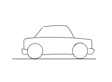 How To Draw A Simple Car At Drawing Tutorials