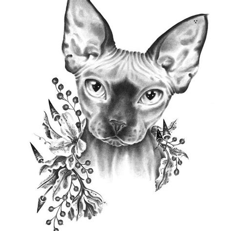 Wanna get a tattoo of io like this!! #sphynx #sphynxtattoo | Cat tattoo