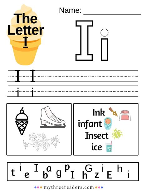 Free Printable Letter I Worksheets For Preschoolers Printable Cards