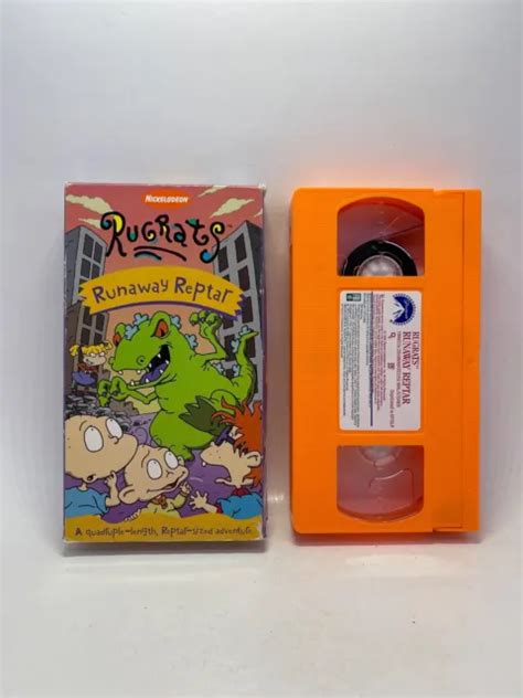 NICKELODEONS RUGRATS RUNAWAY Reptar VHS Video Tape 1999 VTG Nick Jr