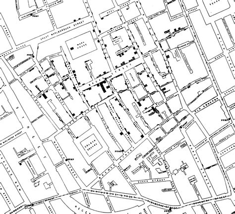 How Often Does A Map Change The World London Cholera Map Of Dr John