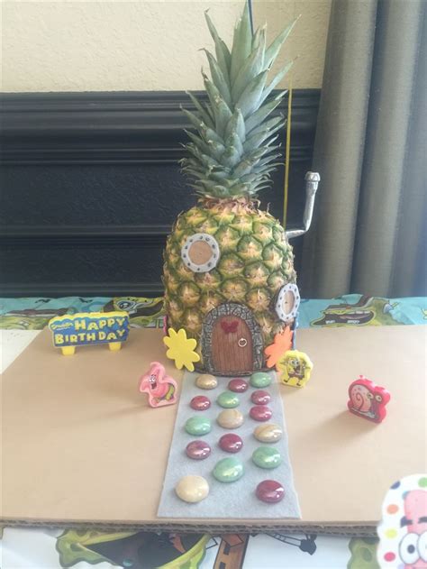 Spongebob House Made With A Real Pineapple
