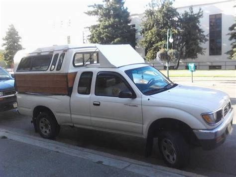 Whether your truck cap is used or new, clean the area where you're going to apply the velcro strips. Better Gas Mileage Mod | Camper shells, Truck canopy, Homemade camper