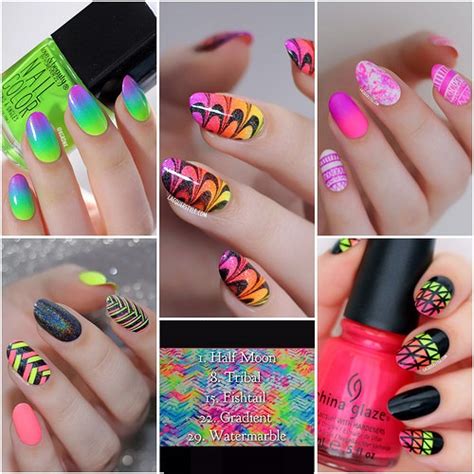 Neon Nail Art 2017 Trends With Tutorials To Try This Year