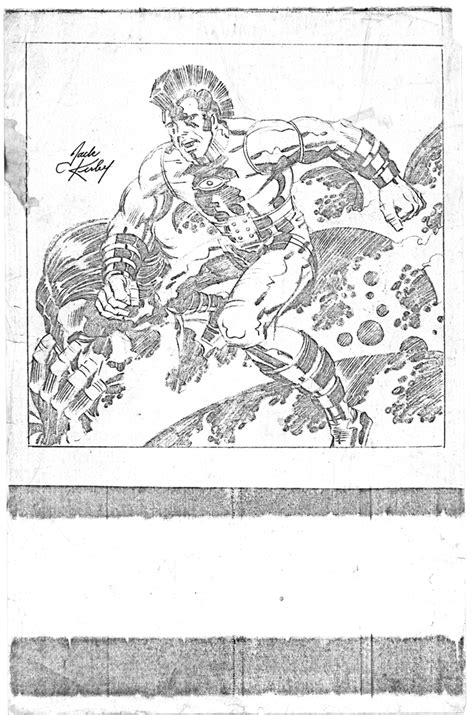 Omac Pinup Pencil Art Photocopy Jack Kirby Museum And Research Center