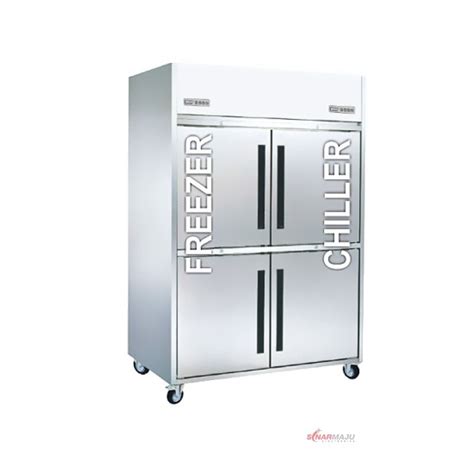 Stainless Steel Upright Combi 4 Doors Gea Upright Freezer And Chiller D