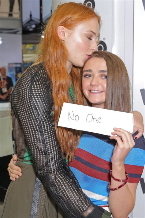Sophie Gave Her Costar A Sweet Kiss On The Head At A Fan Signing For