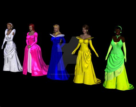 Disney Princesses By Burnedsmackdown On Deviantart