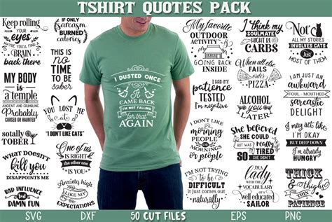 T Shirt Quotes Bundle Graphic By Nerd Mama Cut Files · Creative Fabrica