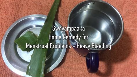 Home Remedy Menstrual Problems Remedy For Heavy Bleeding Mane Maddu Youtube