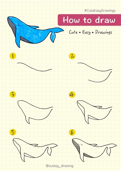 How To Draw A Blue Whale At Drawing Tutorials