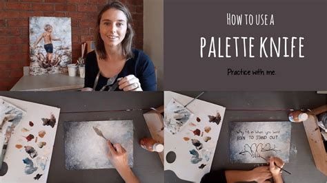 Palette Knife Painting Tutorial Easy For Beginners Youtube