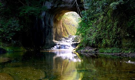 Photos Japan Nomizo Falls Kimitsu Rock Nature Waterfalls Rivers