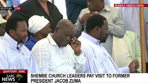 Shembe Church Leaders Pay Visit To Former President Zuma Simphiwe