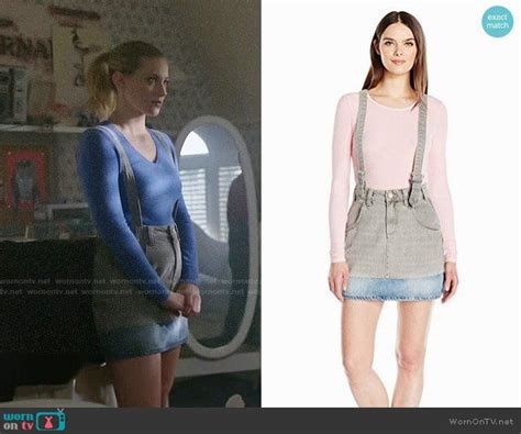 Bettys Denim Suspender Skirt On Riverdale Outfit Details Https