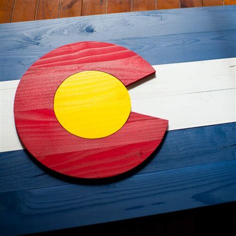 3d Rustic Colorado Flag State Flag Wall Art Reclaimed Wood Etsy