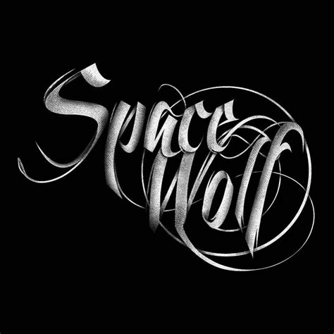space wolf logo laser engraving magnifying glass engraving
