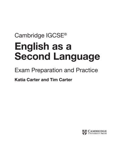 Preview Cambridge IGCSE English As A Second Language Exam Preparation
