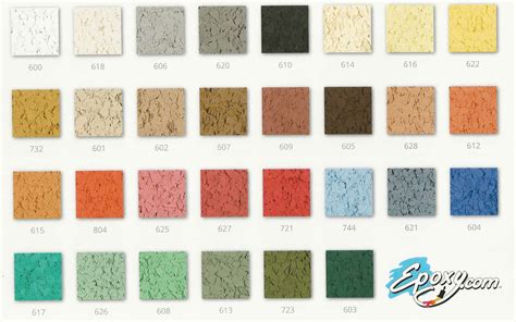 Epoxy Color Chart Epoxy Floor Paint Color Chart Images And Photos Finder