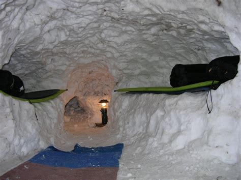 Bwca Snow Cave Night A Success Boundary Waters Winter Camping And