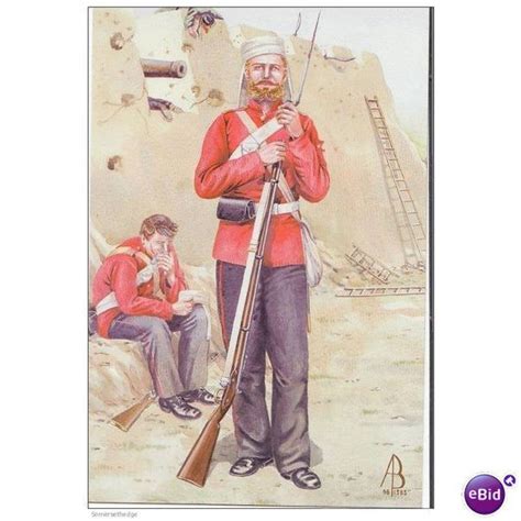 Private The 44th East Essex Regiment Of Foot 1860 Uniform Postcard