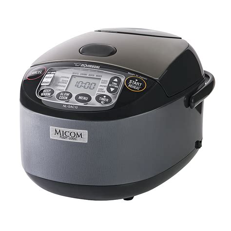 Zojirushi Cup Umami Micom Rice Cooker Warmer Metallic Black