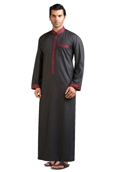 Buy Hussn Mens Thobe Kaftan Kamani Islamic Clothing Jubba For Men Muslim Thobes Online At