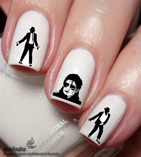 Michael Jackson Nail Art Sticker Water Transfer Decal Wrap By Nailodia