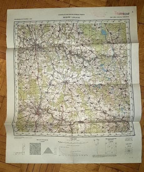 Jihlava Mapa Vojenská Tajná Kraj Okres Iglau Pohlednice Stará Foto Aukro