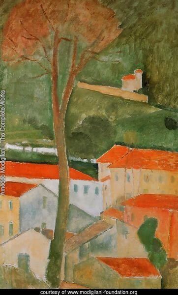 Landscape I By Amedeo Modigliani Oil Painting Modigliani