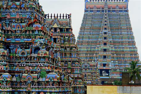 Just Part Of The Madurai Meenakshi Amman Temple Complex In Tamil Nadu
