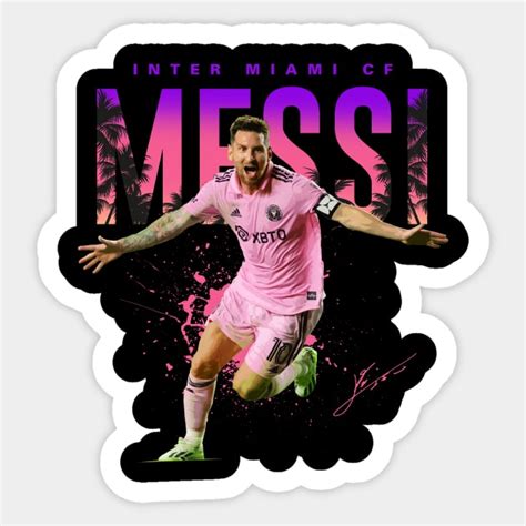 Lionel Messi Lionel Messi Inter Miami Sticker TeePublic